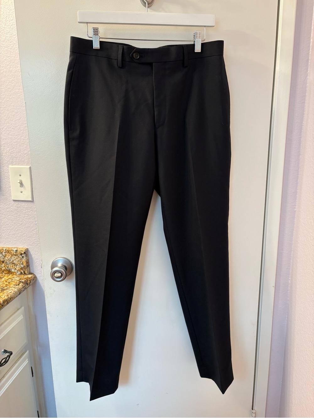 Ralph Lauren Men's Black Dress Trousers -Wool Blend 32x30
